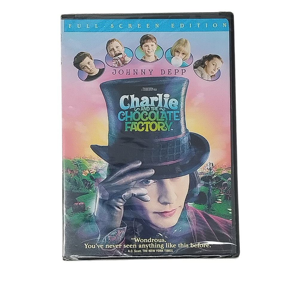 Charlie and Chocolate Factory DVD 2005 Tim Burton Johnny Depp Fantasy Adventure